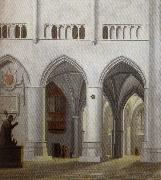 Pieter Jansz Saenredam Interior of the Church of Saint Bavo in Haarlem painting